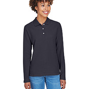 Ladies' Pima Piqué Long-Sleeve Polo