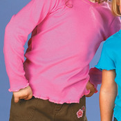 Toddler Baby Rib Long Sleeve Tiny Tee